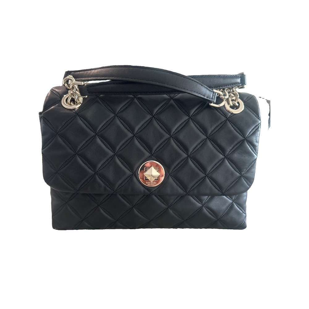 Kate Spade Black Natalia Medium Flap Shoulder Bag